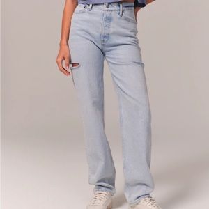 Abercrombie High Rise Dad Jean